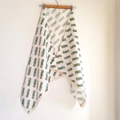 phatee-100% hemp shawl logo / off whiteの画像