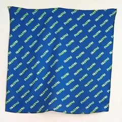 phatee-100% hemp bandana logo / blueの画像