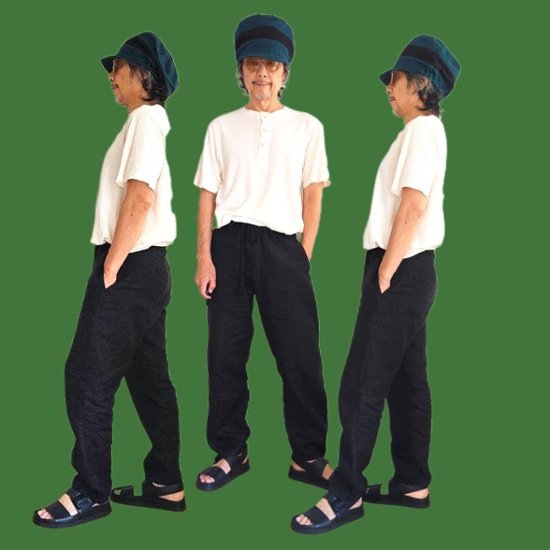 Phatee - NEW CAP HEMP TWILL / BEIGE x BROWN LINE画像