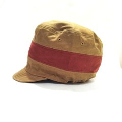 Phatee - NEW CAP HEMP TWILL / BEIGE x BROWN LINE画像