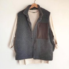 Phatee - NASTA VEST /  GREY BOA FLEECE画像