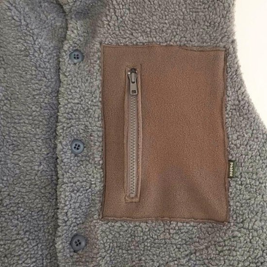 Phatee - NASTA VEST /  GREY BOA FLEECE画像