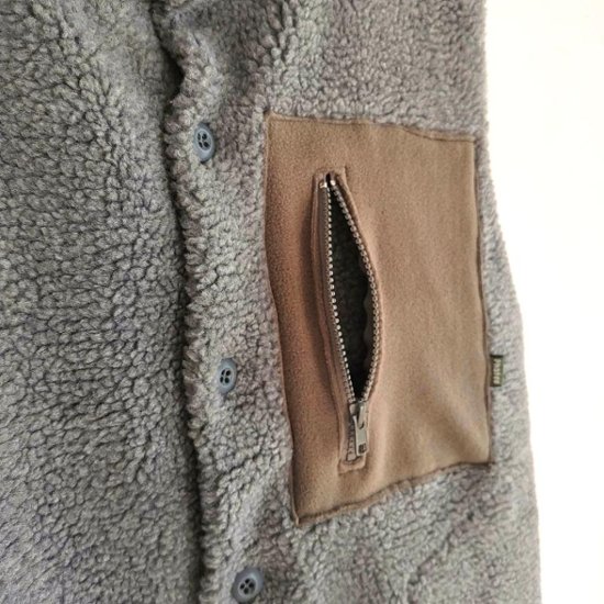 Phatee - NASTA VEST /  GREY BOA FLEECE画像