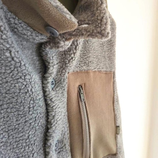 Phatee - NASTA VEST /  GREY BOA FLEECE画像