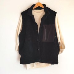 Phatee - NASTA VEST /  BLACK BOA FLEECE画像