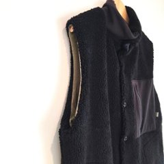 Phatee - NASTA VEST /  BLACK BOA FLEECE画像
