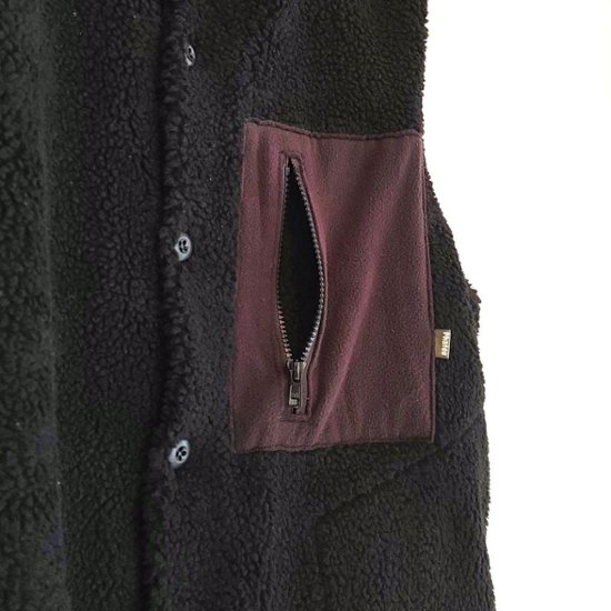 Phatee - NASTA VEST /  BLACK BOA FLEECE画像