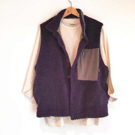 Phatee - NASTA VEST /  PURPLE BOA FLEECE画像