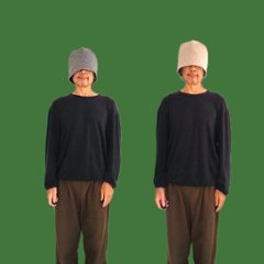 Phatee - LOCKS BEANIE HEMP RIB KNIT/ HEATHER NAVY画像