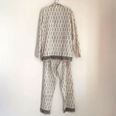 Phatee - 100% INDIAN COTTON HAND-PRINTING PAJAMAS / OFFWHITE (sharing with the CEO)画像