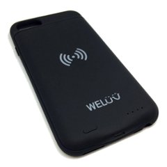 WELUV iPhone6,6s,7,8 モバイルバッテリー内蔵ケース Qiワイヤレス充電対応 2400mAh メール便なら送料無料の画像