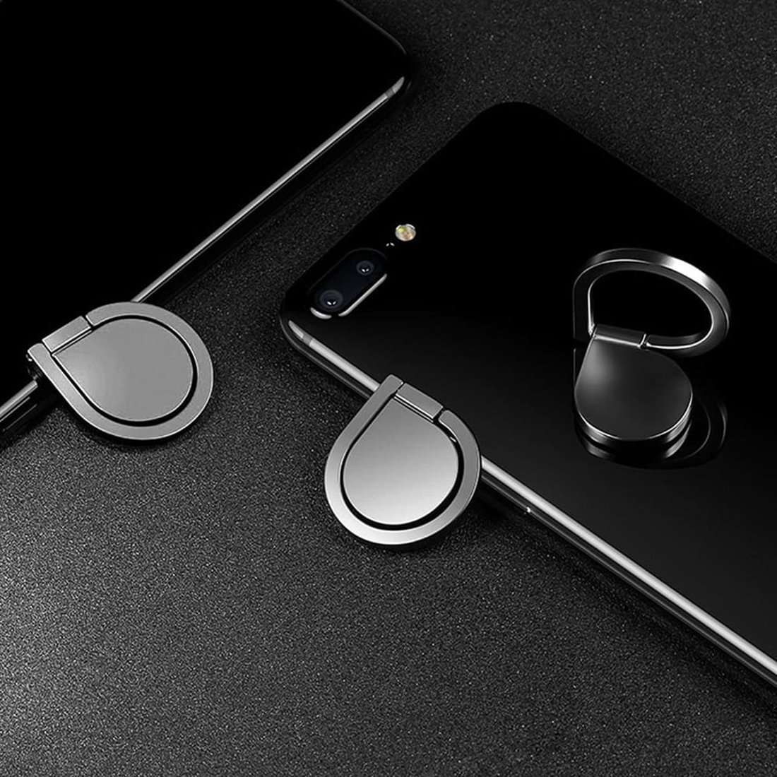 水滴型スマホリング 360°バンカーリング メタルフラットデザイン スマホスタンド iPhone Android 指掛リング 落下防止 おしゃれ  シンプル 軽い 薄い スリム マグネット対応|創作品モール あるる