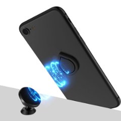 水滴型スマホリング 360°バンカーリング メタルフラットデザイン スマホスタンド iPhone Android 指掛リング 落下防止 おしゃれ シンプル 軽い 薄い スリム マグネット対応画像