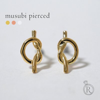 K18 ムスビ ピアス rpacp391123の画像