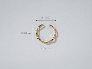 【片耳販売】 K18 ミルグレイン アミメ イヤーカフ rph43716023画像