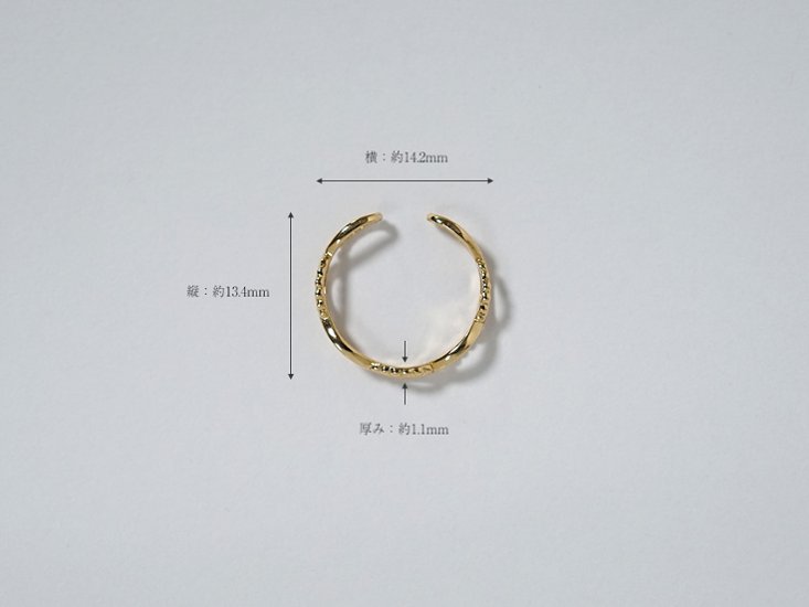 【片耳販売】 K18 ミルグレイン アミメ イヤーカフ rph43716023画像