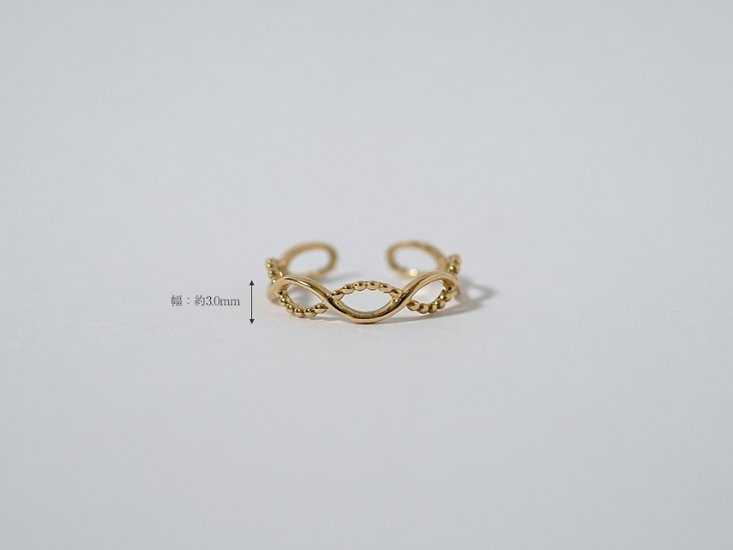 【片耳販売】 K18 ミルグレイン アミメ イヤーカフ rph43716023画像