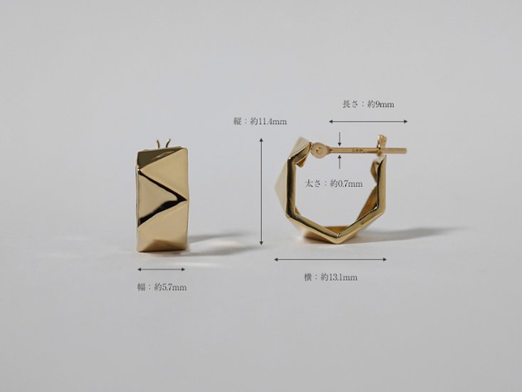 K18 アングラー フープピアス rpakr219023画像