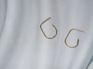 K18 ハーフ ドロップ スタッド ピアス rph43231323画像