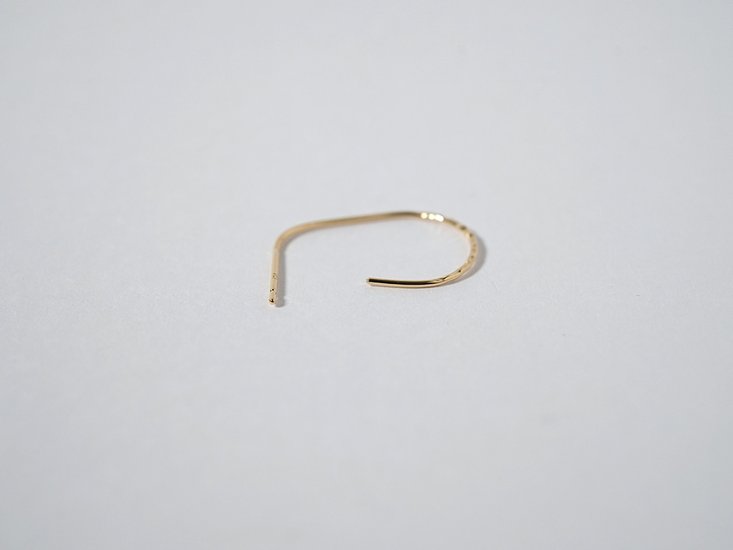 K18 ハーフ ドロップ スタッド ピアス rph43231323画像