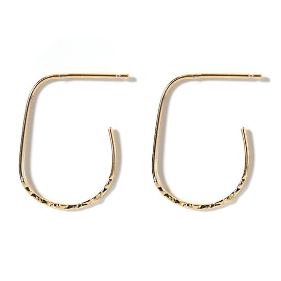 K18 ハーフ ドロップ スタッド ピアス rph43231323画像