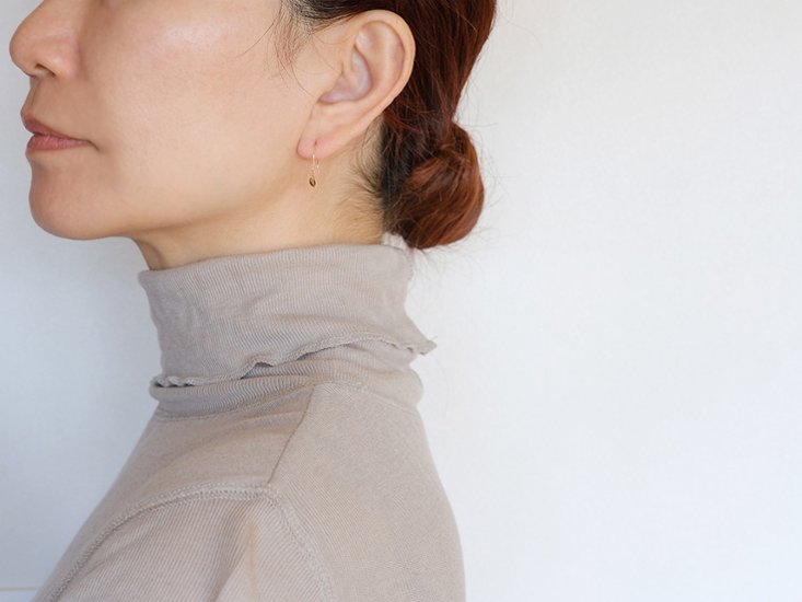 K18 リーフ フックピアス rph45969723画像