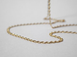 K18 ツイスト エクレア ネックレスチェーン 1.8mm rpu101921画像