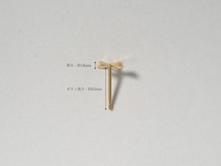 K18 ラーナ リボン ピアス rph43755423画像
