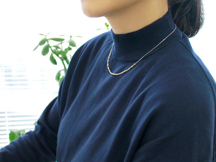 K18 モス チェーン ネックレス rph66444521画像