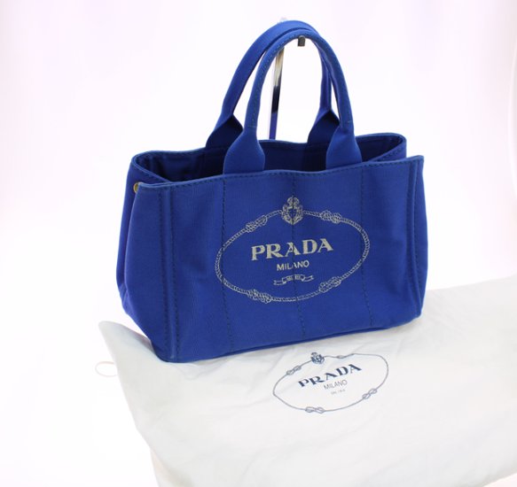 PRADA　カナパトートGM　ブルー　BN1877画像