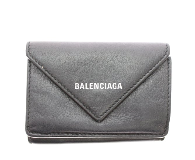 BALENCIAGA　コンパクト財布　ブラック画像