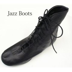 Ogura　ハイカット　黒革ジャズシューズ（ジャズブーツ）牛革の画像