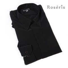 Roseris（ロゼリス）比翼シャツ【オーダー品】白または黒のみ、裾の形は3種から選択可能の画像