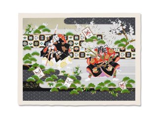 E-002　総柄和紙・小　歌舞伎１の画像