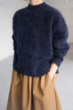 Alma Fur Cashmere navyの画像