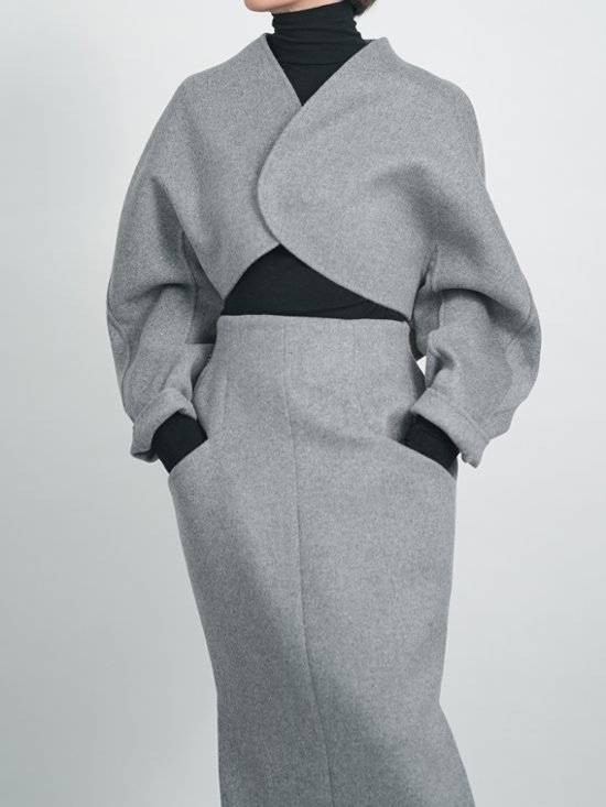 Barbara Wool Cashmere gray画像