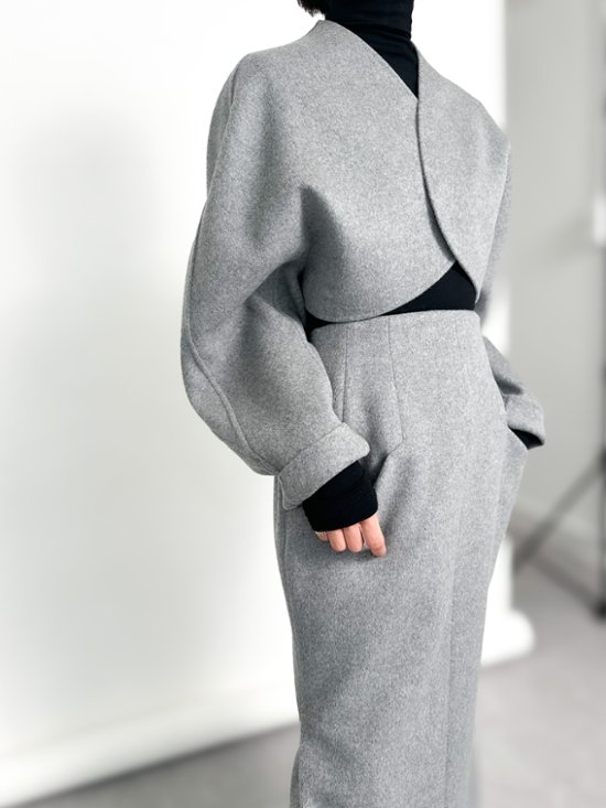 Barbara Wool Cashmere gray画像