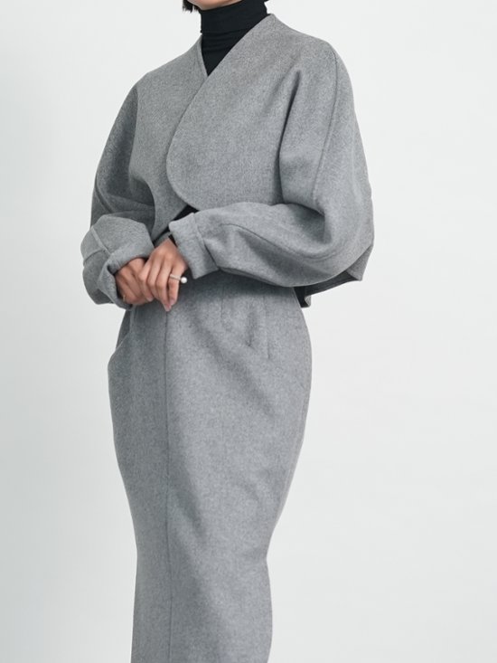 Barbara Wool Cashmere gray画像