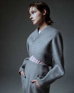 Barbara Wool Cashmere gray画像