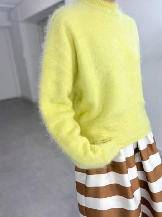 Alma Fur Cashmere yellow画像