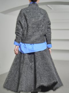 Tate Fur Cashmere Charcoal画像