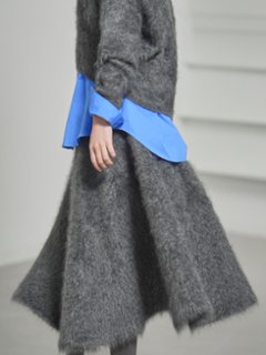 Tate Fur Cashmere Charcoal画像