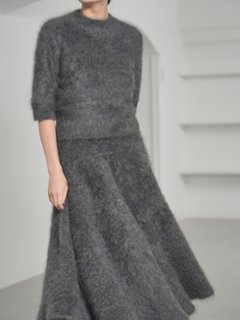 Tate Fur Cashmere Charcoal画像