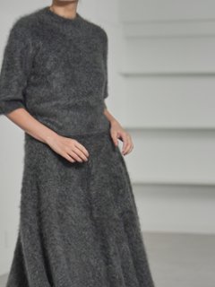Tate Fur Cashmere Charcoal画像