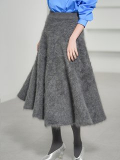 Tate Fur Cashmere Charcoal画像