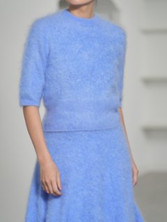 Darcy Fur Cashmere SaxeBlueの画像