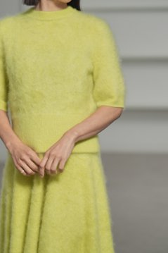 Darcy Fur Cashmere Yellow画像