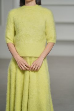 Darcy Fur Cashmere Yellow画像