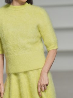 Darcy Fur Cashmere Yellow画像