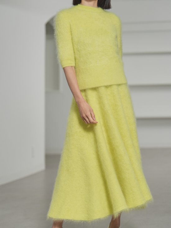 Darcy Fur Cashmere Yellow画像